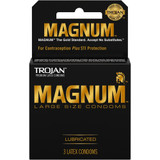 Trojan Magnum Condoms Large Lubricated Latex - 3 ct