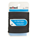 Hair Elastics-Medium-No Damage, Black, 18 Ct - 1 Pkg