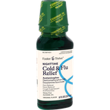 Foster & Thrive Nighttime Cold & Flu Relief Acetaminophen Dextromethorphan HBr Doxylamine Succinate Liquid Original - 8 oz