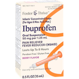 Foster & Thrive Ibuprofen 50 mg Per 1.25 mL Infants' Concentrated Drops Berry - .5 oz