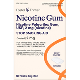 Foster & Thrive Nicotine Polacrilex 2 mg (Nicotine) Gum Fruit - 100 count