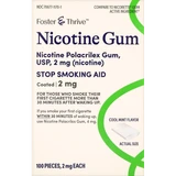 Foster and Thrive Nicotine Polacrilex Gum 2 mg Cool Mint - 100 ct