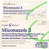 Foster & Thrive Miconazole 3 Miconazole Nitrate Vaginal Cream (2%) - 3 count