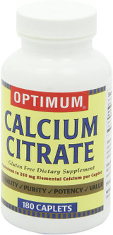 Optimum Calcium Citrate, 180 Caplets