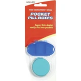 Acu-Life Three Compartment/Single Pocket Pill Boxes- 2 Each