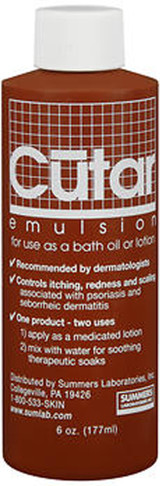 Cutar Emulsion Tar Solution For Bath Oil or Lotion - 6oz