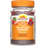 Sundown Naturals Melatonin 5 mg Dietary Supplement Gummies Strawberry Flavor - 60 ct