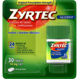 Zyrtec Allergy, 24 Hour 10 mg, Tablets  30 ea.