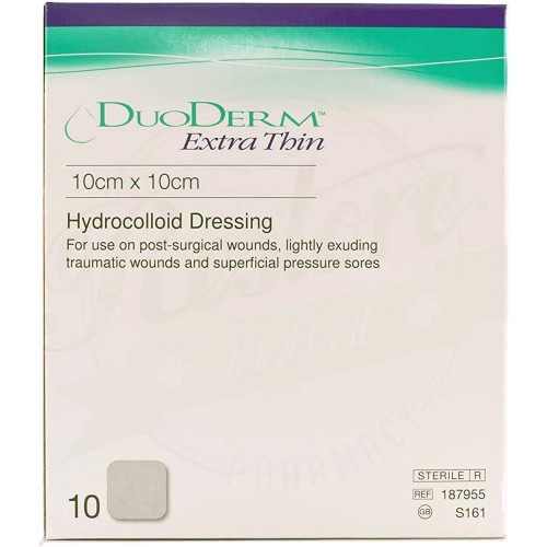 DuoDERM Extra Thin CGF Dressings 4 X 4 Inches - 10 Each
