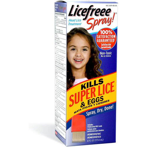 LiceFreee! Spray Instant Head Lice Treatment - 6 oz LiceFreee! Spray Instant Head Lice Treatment - 6 oz