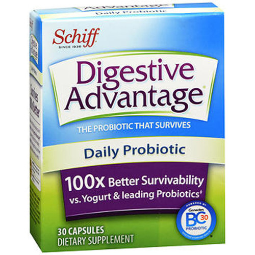 Schiff Digestive Advantage Daily Probiotic - 30 Capsules Schiff Digestive Advantage Daily Probiotic - 30 Capsules