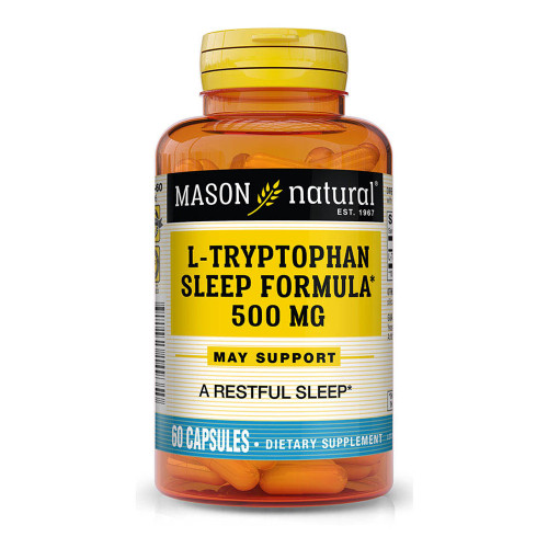 Mason Natural L-Tryptophan Sleep Formula - 60 Capsules Mason Natural L-Tryptophan Sleep Formula - 60 Capsules