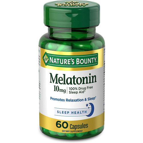Nature's Bounty Melatonin 10 mg Maximum Strength - 60 Capsules