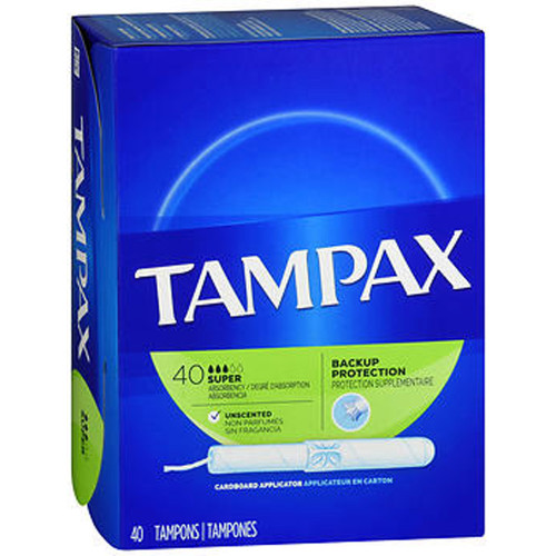 Tampax Flushable Super Tampons - 40 ea.