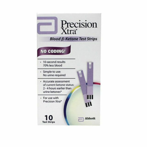 Precision Xtra Blood B-Ketone Test Strips - 10 ct Precision Xtra Blood B-Ketone Test Strips - 10 ct