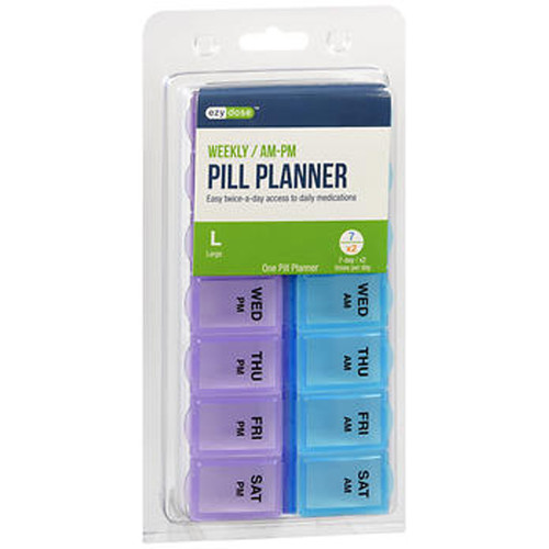 Ezy Dose 7-Day AM/PM Pill Reminder Large #67471 - 1 Each