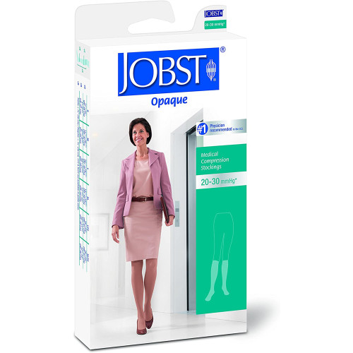Jobst Medical Legwear, Opaque, Knee High, Beige, Medium, 20-30 Compression #115271