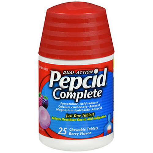 Pepcid Complete Chewable Tablets Berry Flavor - 25 ct