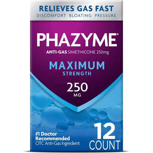 Phazyme Anti-Gas Softgels Maximum Strength - 12 gels Phazyme Anti-Gas Softgels Maximum Strength - 12 gels