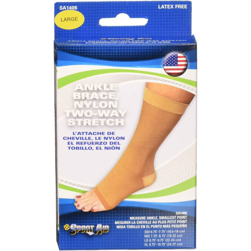 Sport Aid Ankle Brace Large Beige SA1406 - 1 brace Sport Aid Ankle Brace Large Beige SA1406 - 1 brace