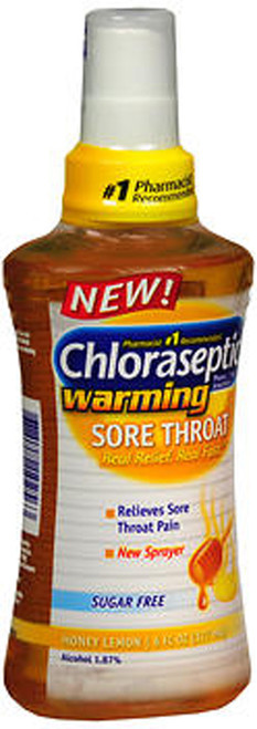 Chloraseptic Warming Sore Throat Spray Honey Lemon - 6oz