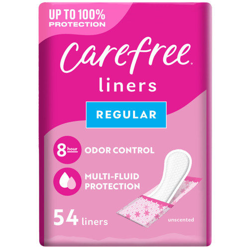Carefree Acti-Fresh Body Shape Regular To Go Pantiliners - 54 Liners
