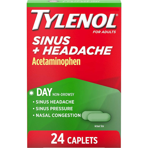 Tylenol Sinus Congestion & Pain Caplets Daytime - 24 ct