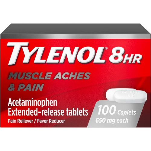 Tylenol 8HR Muscle Aches & Pain Extended-Release Tablets - 100 ct