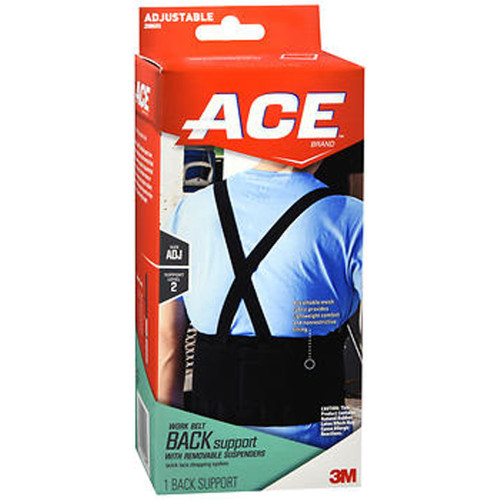 Ace Work Belt with Removal Suspenders One Size