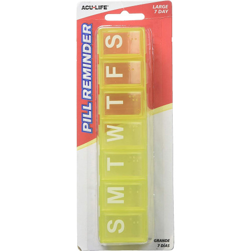 Acu-Life Pill Reminder Large 7 Day - 1 Each