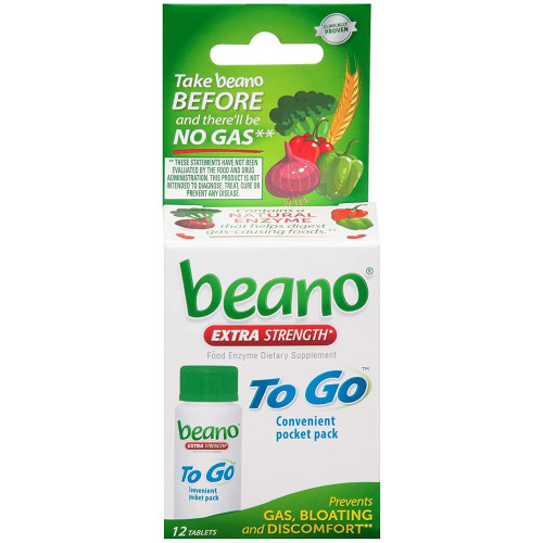 Beano To Go Dietary Supplement Tablets - 12 ct