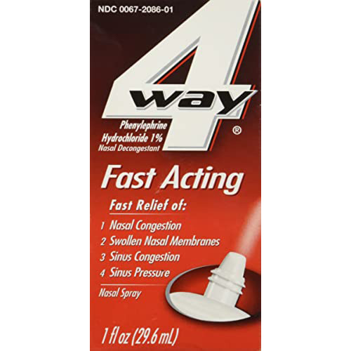 4 Way Fast Acting Nasal Spray - 1 oz