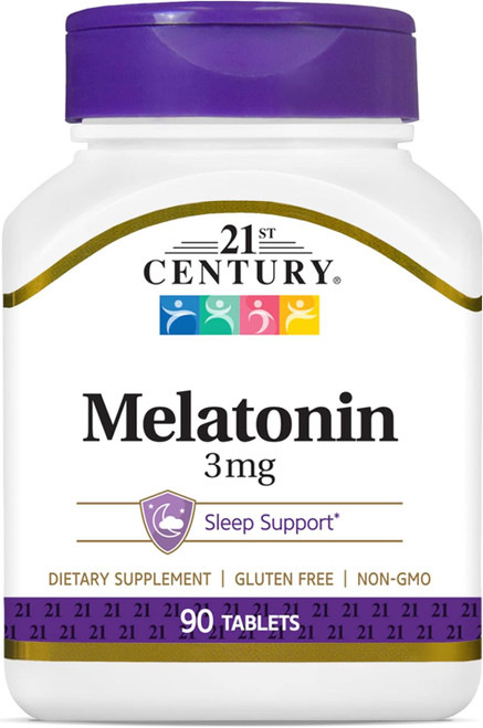 21st Century Melatonin 3 mg - 90 Tablets