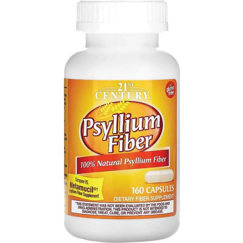 21st Century Psyllium Fiber - 160 Capsules