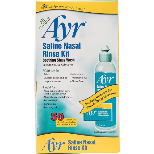Ayr Saline Nasal Rinse Kit - 1 Bottle, 50 Refills