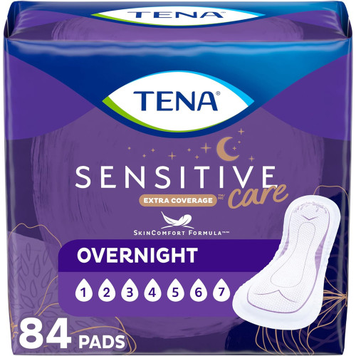 Tena Serenity Ultimate Full Coverage Overnight Pads - 3 pks of 28 ct