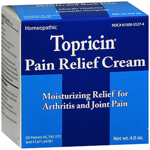 Topricin Pain Relief and Healing Cream - 4 oz