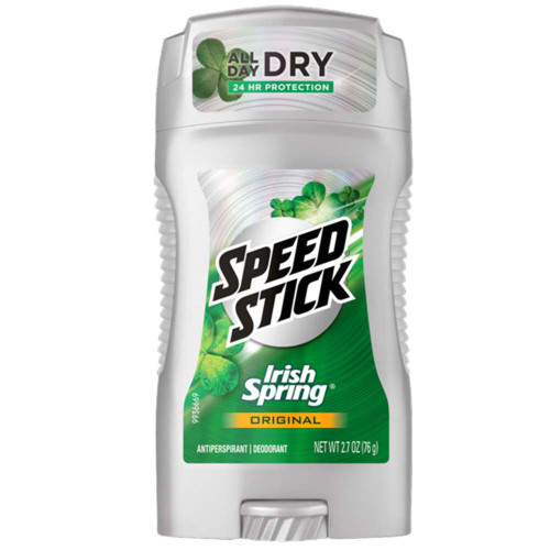 Speed Stick Irish Spring Anti-Perspirant Deodorant Solid Original - 2.7 oz