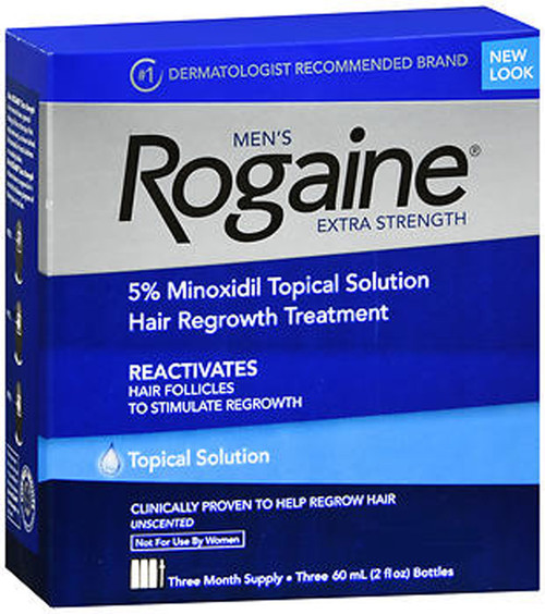 Rogaine Men's Extra Strength Hair Regrowth Treatment - 6 OZ 3-month supply