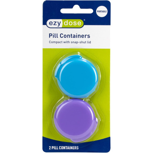 Ezy Dose Portable Pill Containers - 2 ea  #67700