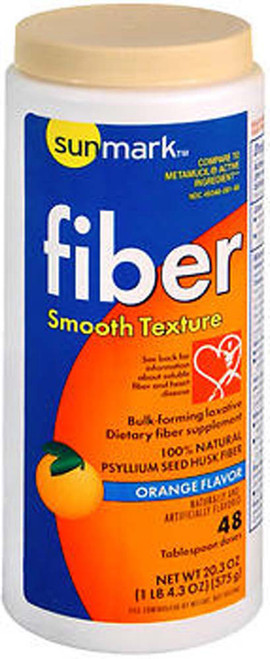 Sunmark Fiber Laxative Smooth Texture Orange Flavor - 20.3 oz