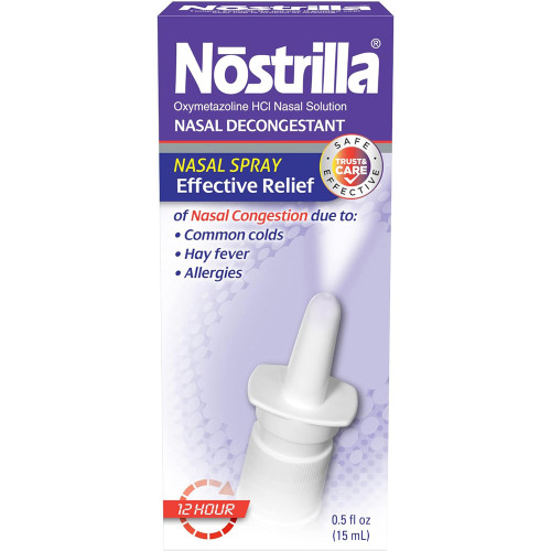 Nostrilla Nasal Decongestant Spray Fast Relief - .5 oz