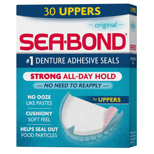 Sea-Bond Denture Adhesive Seals Uppers, Original -  30 ea.