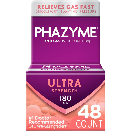 Phazyme Anti-Gas Ultra Strength 180 mg Softgels - 48 ct