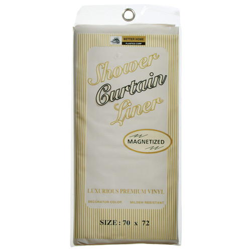 Vinyl Shower Curtain Beige, Beige, 70"X72" - 1 Pkg