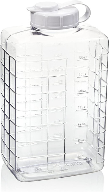 Refrigerator Bottle, Clear, 2 Qt - 1 Pkg