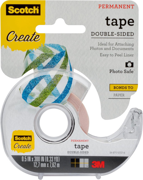 Permanent Scrapbooking Tape, .5" X 300" - 1 Pkg