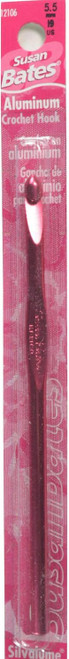 5 1/2" Silvalume Crochet Hook, 5.5Mm, I9 - 1 Pkg