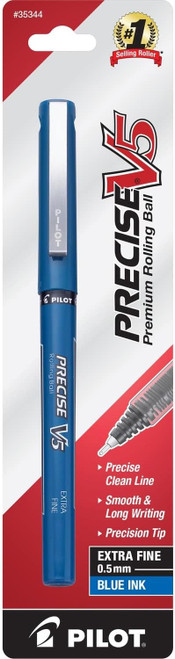 Rolling Ball Pen, Blue, Extra Fine - 1 Pkg