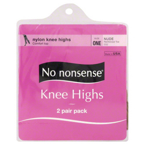 Knee High's Hose, Nude, One Size - 1 Pkg